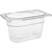 Rubbermaid Gastronorm voedselpan 1/9 0,8 ltr, Rubbermaid, model: VB 120714, 6 stuks per verpakking, transparant
