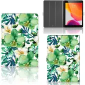 B2Ctelecom iPad 10.2 2019 | iPad 10.2 2020 | 10.2 2021 Tablet Cover Orchidee Groen