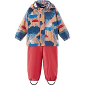 Reima Functioneel pak 'Moomin Plask ' donkerblauw / abrikoos / rood
