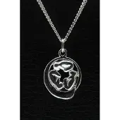 MOOYE ® - Collectie Zilveren Baby drieling in buik ketting hanger