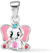 The Jewelry Collection Zilver Gerhodineerde Hanger olifant 1334492