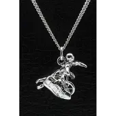 MOOYE ® - Collectie Zilveren Triathlon sporter ketting hanger