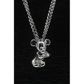 MOOYE ® - Collectie Zilveren Tekenfilm muis 3D ketting hanger
