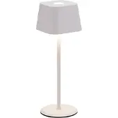 Securit - Tafellamp Oplaadbaar - Malta | 8-10 hrs Brandduur | Dimbaar | Draadloos | 22cm | Wit