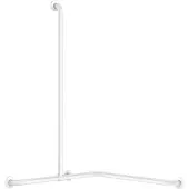 Delabie Basic Douchestang + Verticale Stang Ø32 Wit Epoxy