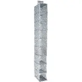 Compactor hangende kledingorganizer Vicky 9 niveaus blauw/wit