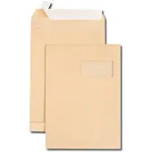 GPV Plooibare verzendenvloppen, C4, bruin, 229 x 324 mm