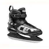 Roces - Big Icy 2 - IJshockeyschaatsen - Schaatsen Heren - Zwart Wit - Comfort Foam Padding & Verstevigde Hielsupport - Maat EU 51