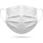 Hygostar mondmasker medisch 3-laags wit 50 stuks met oorelastiek