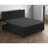 Papillon Topper hoeslaken - percale katoen - antraciet - 180x200 cm