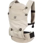 Dooky Draagzak Baby - Baby Carrier Terra Nova Beige - Kinderdrager - Draagzak Peuter en Baby 3,5-15 kg - Ergonomische M-positie - Rugdrager - Verstelbaar en Ademend - Draagzakken - Babydraagzak