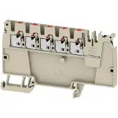 Weidmuller 2675460000 Verdeler-serieklem Push-In-klem, Steekaansluiting Donkerbeige 50 stuk(s)