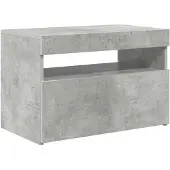 vidaXL Tv-meubel met LED-verlichting 60x35x40 cm betongrijs