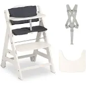 Hauck Beta+ kinderstoelset - FSC-gecertificeerd – Hout - inclusief wielen en houten tafel - White
