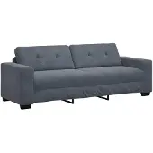 vidaXL 3-zitsbank donkergrijs 220x78x80 cm fluweel