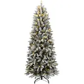 vidaXL Kunstkerstboom met 150 LED's en sneeuw 120 cm