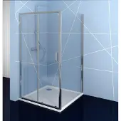 Polysan Easy Vierkante douchecabine 100x100cm links/rechts-uitvoering
