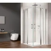 Gelco Loro Rechthoekige douchecabine voor hoekinstap 100x90cm