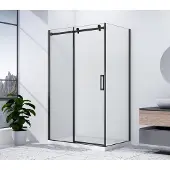 Hak Dragon Black Rechthoekige douchecabine 150x80cm links/rechts-uitvoering