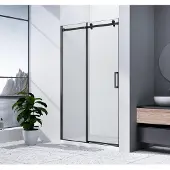 Hak Dragon Black Douchedeur 150cm, helder glas