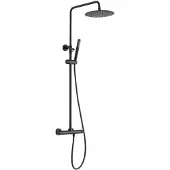 Sapho Combi-doucheset met thermostatische mengkraan, zwart