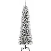 vidaXL Kunstkerstboom Wit 240 cm PVC en Metaal en Plastic
