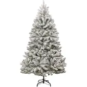 vidaXL - Kunstkerstboom - 210 - cm - 300 - LED's - Warmwit - PVC - en - Staal