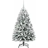 vidaXL Kunstkerstboom 120 cm 150 LED's Warmwit PVC en Staal