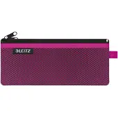 Leitz WOW Traveller ritszakje, helder gaaszakje &amp; ondoorzichtig compartiment, maat M, roze