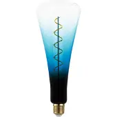 Eglo Ledfilamentlamp T110 - Blauw - D11cm - Dimbaar - Warm Wit - E27 - 4w