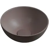 Sapho Minor Betonnen waskom, Ø26cm, mat donkerbruin