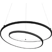 Ideal Lux Oz, LED, 3000 K, 6100 lm, IP20, zwart
