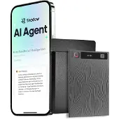 Mobvoi TicNote AI Spraakrecorder - AI Voice Recorder - Shadow AI Assistent - Live Transcriptie & Vertaling - 64GB - 120+ Talen - Grijs