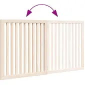 vidaXL Hondenhek inklapbaar 2 panelen 160 cm populierenhout