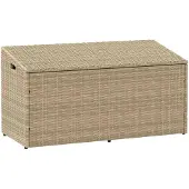 vidaXL Tuinbox beige 110x50x58 cm poly rattan