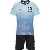 Hummel Trainingspak hemelsblauw / lavendel / oudroze / zwart