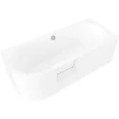 Polysan Portas R-vormig asymmetrisch bad met deur, 170x75x60cm, wit