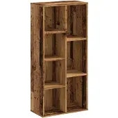 vidaXL Boekenkast 50x25x105 cm bewerkt hout oud houtkleurig