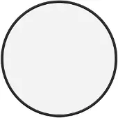 vidaXL Wandspiegel rond Ø30 cm zwart