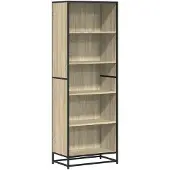 vidaXL Boekenkast 60x35x170,5 cm bewerkt hout sonoma eikenkleurig