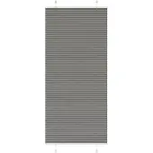 vidaXL Plissé rolgordijn 85x200 cm stofbreedte 84,4 cm antraciet