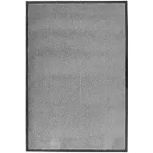 vidaXL Deurmat 60x90 cm grijs