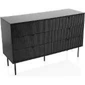 Hjh LIVING Dressoir KARBY S 120x40x75 cm 6 laden zwart