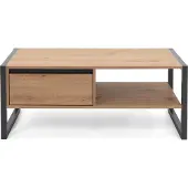 vidaXL Denver 55 salontafel Artisan Eik/Antraciet houtmateriaal