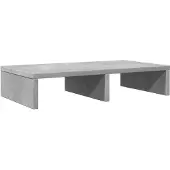 vidaXL Monitorstandaard 100x27x10 cm bewerkt hout grijs sonoma eiken