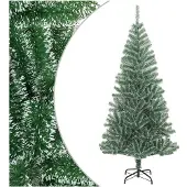 vidaXL Kunstkerstboom met sneeuw 240 cm groen