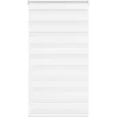vidaXL Zebra Blind 80x100 cm stofbreedte 75,9 cm polyester wit