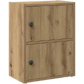 vidaXL Boekenkast 40x24x52 cm bewerkt hout artisanaal eikenkleurig