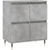 vidaXL Dressoir 60x35x70 cm bewerkt hout betongrijs