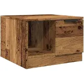 vidaXL Salontafel 50x50x36 cm bewerkt hout oud houtkleurig